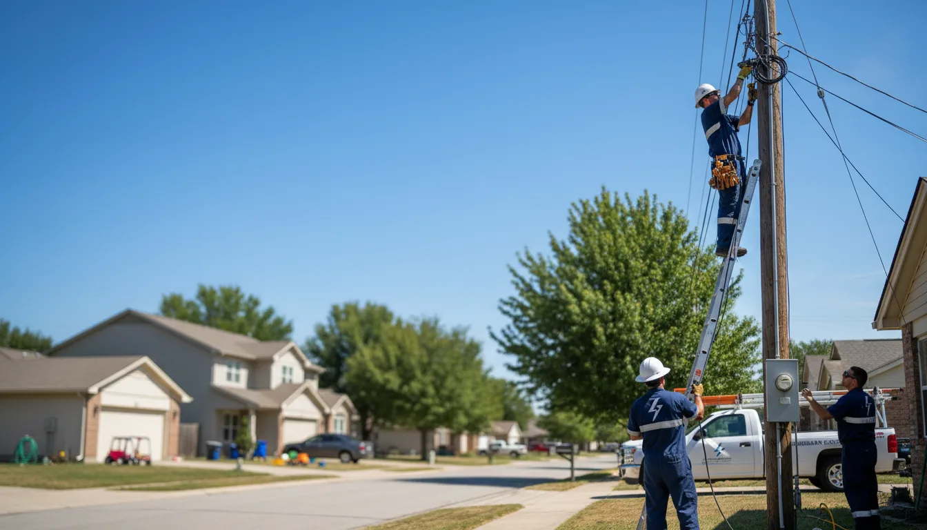 Residential electrician providing installation services in Cedar Point, KS